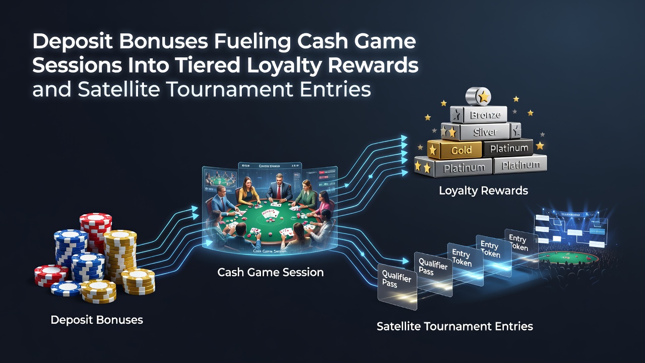 Darstellung von Einzahlungsboni in Poker-Cash-Games und deren Umwandlung in Loyalty-Stufen