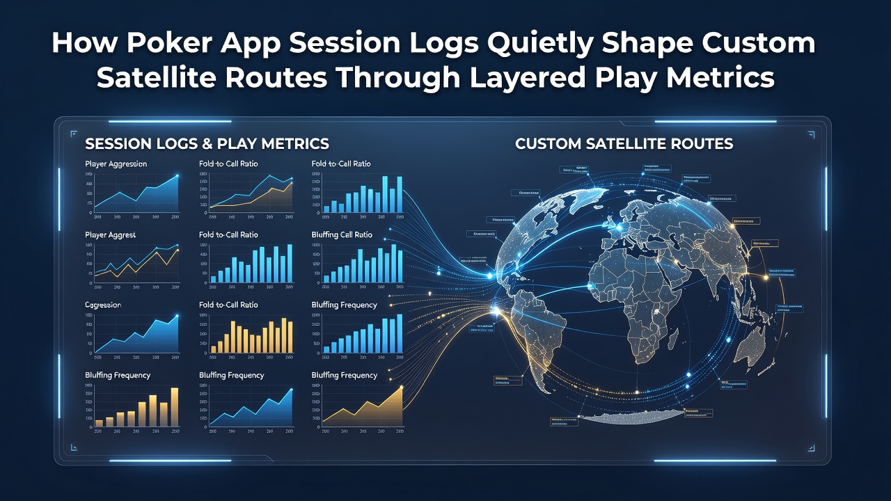 Sitzungsprotokolle in Poker-Apps erfassen detaillierte Spielmetriken für personalisierte Satellitenrouten