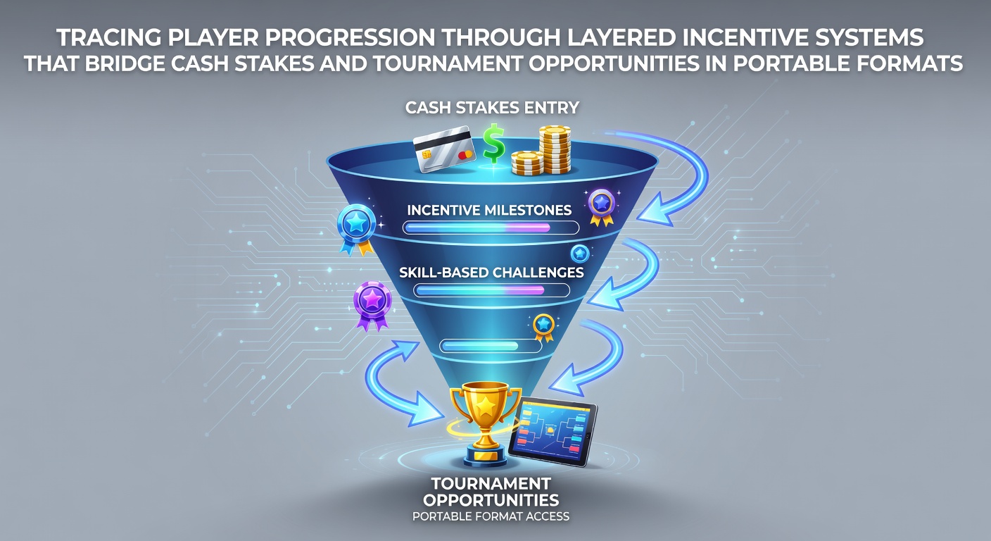 Darstellung gestaffelter Anreizsysteme in mobilen Poker-Apps mit Cash- und Turnierverbindungen